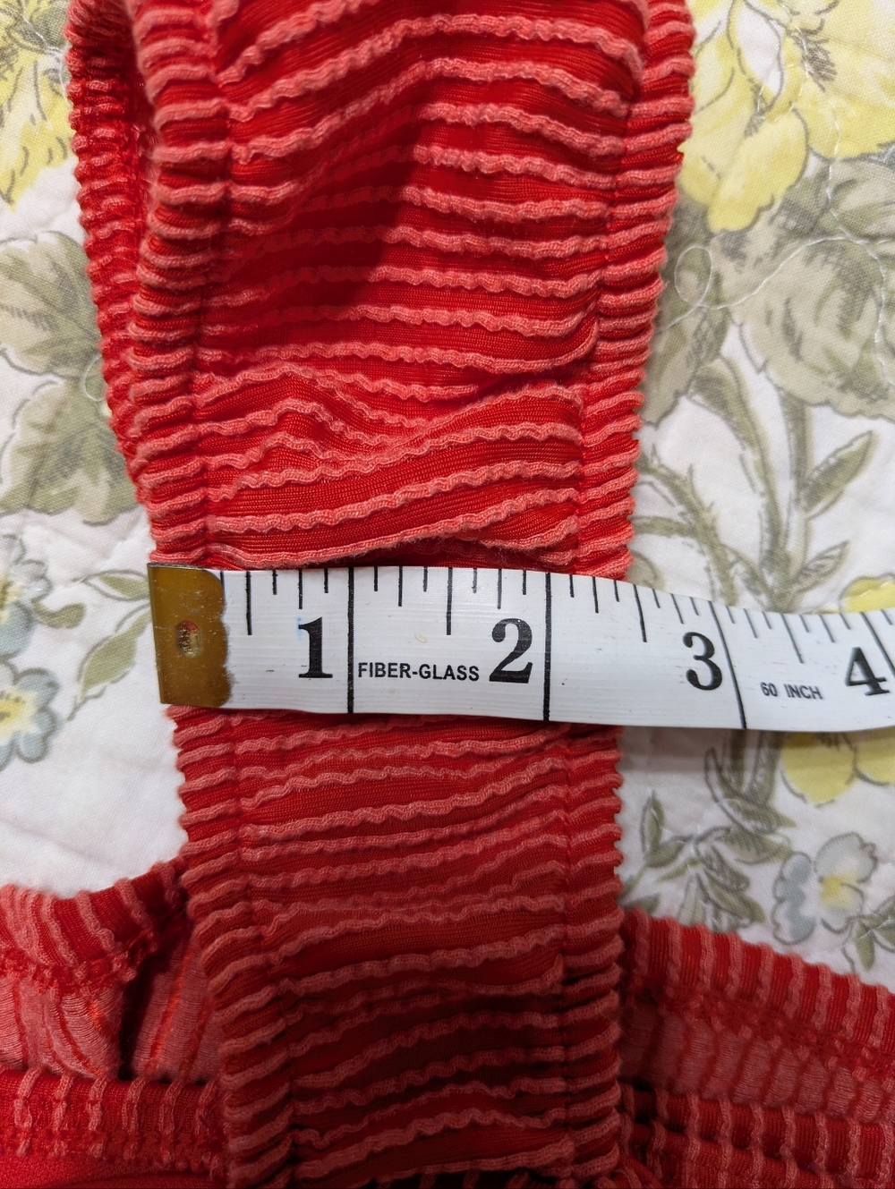 Red Ribbed Tie-Front Tank Dress - Picture 4 of 6